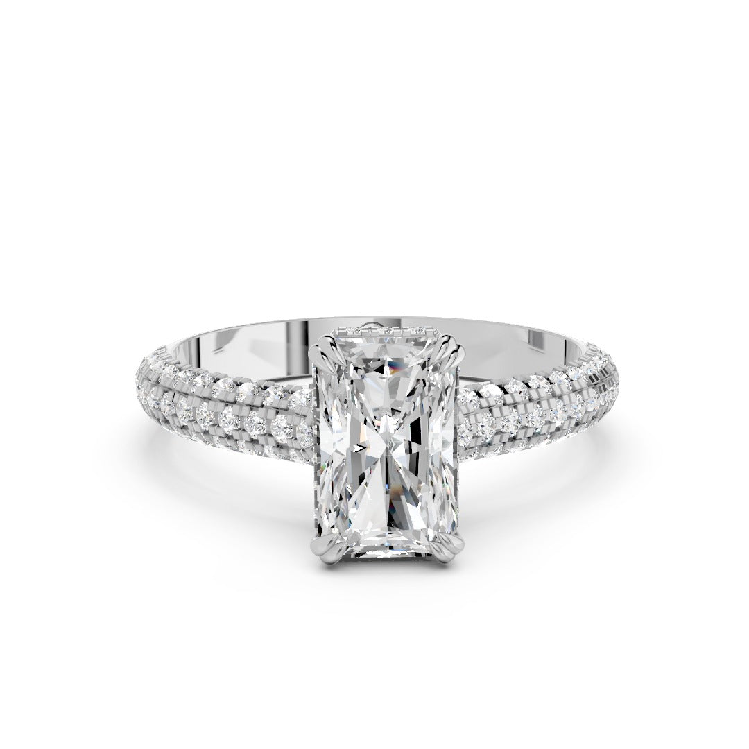 Pavé Puzzle Stacking Ring